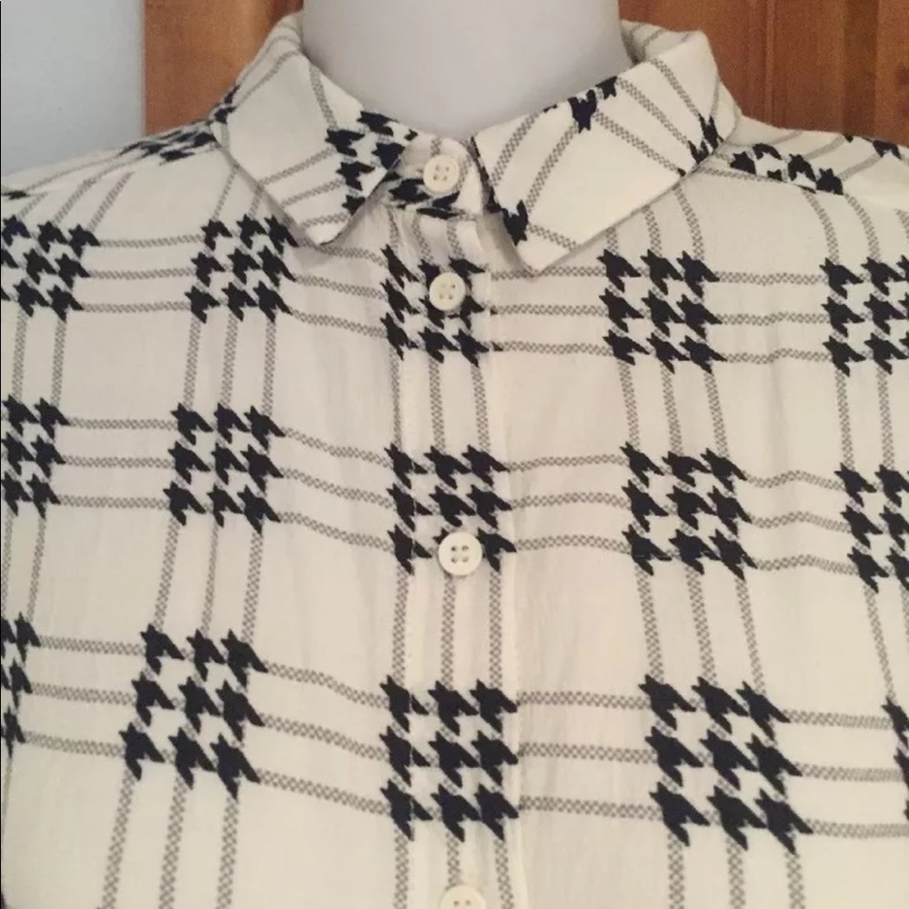 Topshop Button Down Long Sleeve Shirt